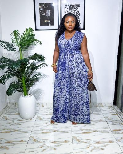 Signature Adire Oversized Jumpsuit